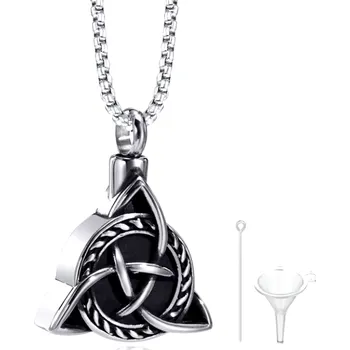 Náhrdelník B-TOP Pietní náhrdelník z nerezové oceli Keltský uzel