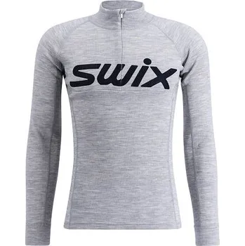 Pánská móda Pánské funkční triko Swix RaceX Merino Half Zip M velikost - textil XXL