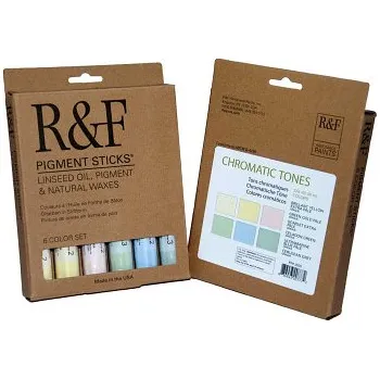 Olejová barva Sada olejových tyčinek R&F 6x38ml – Chromatic Tone (Sada olejových tyčinek R&F 6x38ml – Chromatic Tone)