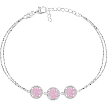 Náramek Brilio Silver Okouzlující stříbrný náramek se syntetickými opály BRC71WP + 2 měsíce na vrácení zboží