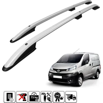 Příčník na automobil Podélné nosiče stříbrné Nissan NV200, r.v. 2009+