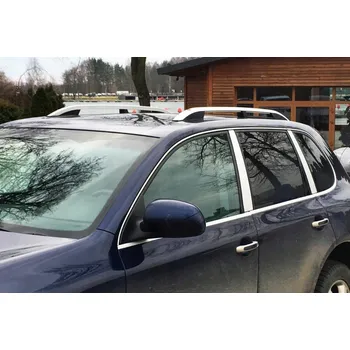 Příčník na automobil Podélné nosiče stříbrné VW Touareg, r.v. 2003 - 2009