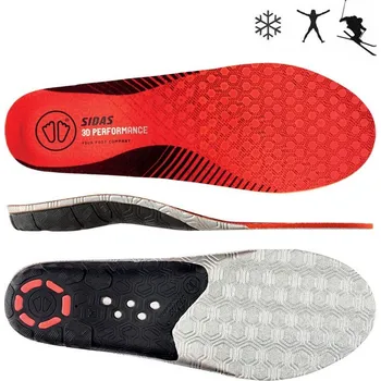 Sjezdové boty SIDAS Vložky do bot Winter 3D Performance červená/černá XXL (46-48)