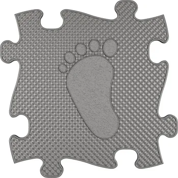 podložka na cvičení MUFFIK Aktivní podložka - Chodidlo levé Šedá MFK-039-11