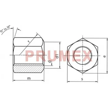 Matice Matice vysoká 1,5d DIN 6330B M10 nerez A4