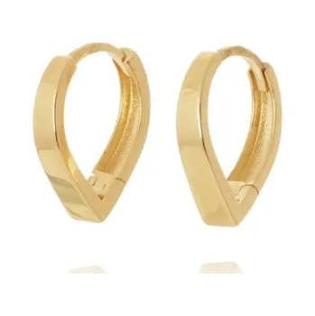 Náušnice Dámské náušnice ze žlutého zlata NA1755F + DÁREK ZDARMA