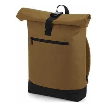 Městský batoh Batoh rolovací s kapsou – světle hnědý / caramel (Batoh rolovací s kapsou – světle hnědý / caramel)