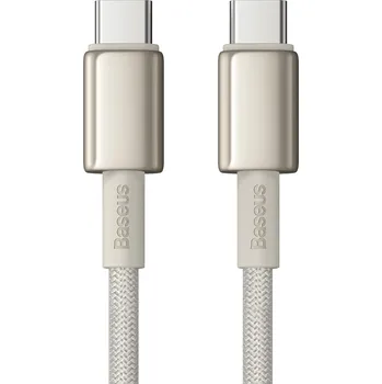 Datový kabel Baseus Tungsten kabel USB-C / USB-C / 100W / 1m / zlatá / P10319800G21-01
