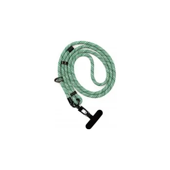 Jekod univerzální šňůrka na krk pro mobilní telefon 160cm zeleno-bílá zelená biela