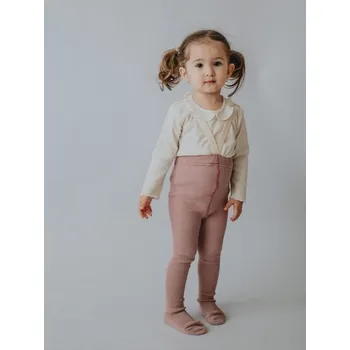 Tatrasvit Punčocháče s kšandami 100% BIO bavlna VŘESOVÁ - 86/92