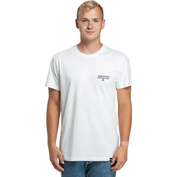 Pánské triko Meatfly Racing Spirit 24/25 White 3xXL