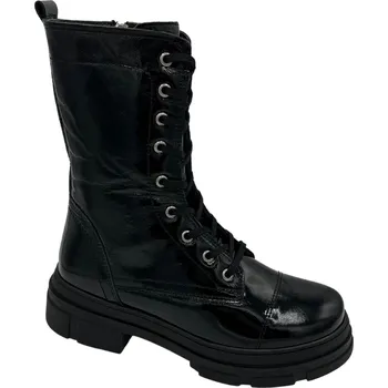 Dámské polobotky Kožené šněrovací boty Looke L0942 28 černé Velikost: 38