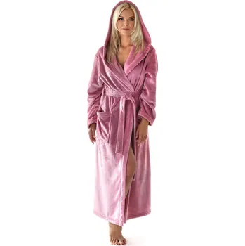 Dámský župan Dámský župan Siena s kapucí 3156 starorůžová - Vestis L