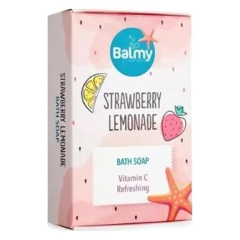Koupelová kosmetika Tuhé mýdlo do koupele Jahodová limonáda Balmy 110g