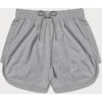 Dámské kraťasy Šedé dámské sportovní šortky (8K951-2) odstíny šedé S (36)