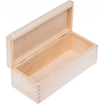 Dárková krabička Přírodní dřevěná dárková krabička - 22,5x9,5x8 cm