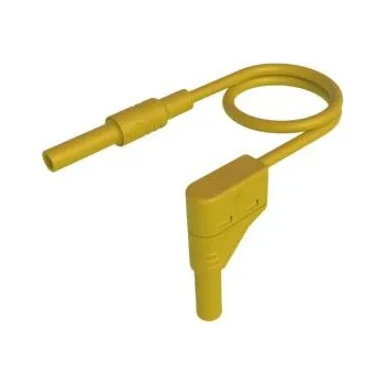 Měřicí kabel Vodič zkušebního hrotu 4 mm, Žlutá, délka kabelů: 1m