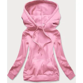 Dámská mikina Růžová dámská tepláková mikina (W02-20) odstíny růžové L (40)