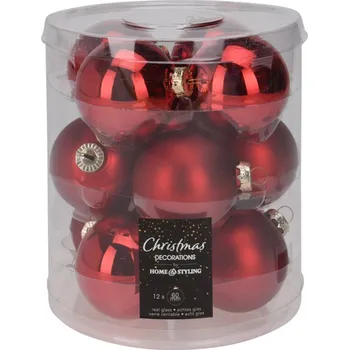 Vánoční ozdoba Ozdoba vánoční skleněná d6cm 12ks
