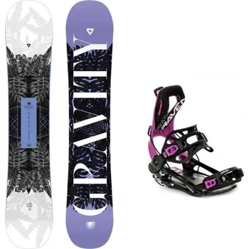 Snowboard Gravity Trinity 24/25 dámský snowboard + Raven Fastec FT360 black/fuchsia vázání 151 cm + M (EU 39-42) + DÁREK + Doprava ZDARMA