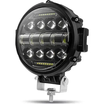 Autožárovka Interlook LH60W | LED pracovní lampa 60W kulatá | 2v1 | DRL + reflektor Černý