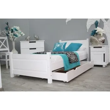 Postel KIK TRADE Dřevěná postel MD 12 více rozměrů Rozměr: 80 x 200 cm, Povrchová úprava: Přírodní lakovaná