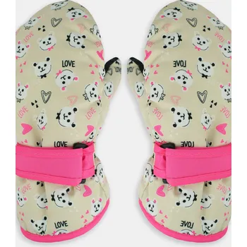 Dívčí tričko LYŽAŘSKÉ RUKAVICE RN032 Béžová 12