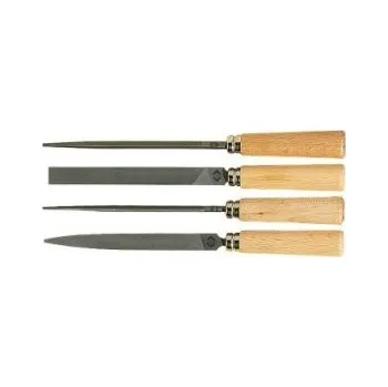 Sada strojírenských pilníků, délka: 160mm střední Plochý, Kulatý, Trojúhelníkový CK