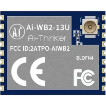 WiFi a Bluetooth modul Ai-WB2-13U IEEE 802.11 b/g/n WEP, WPA, WPA2 ADC, GPIO, I2C, SPI, UART RF Solutions