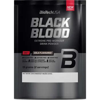 Protein BioTech Black Blood CAF+ 15 g Příchuť: cola