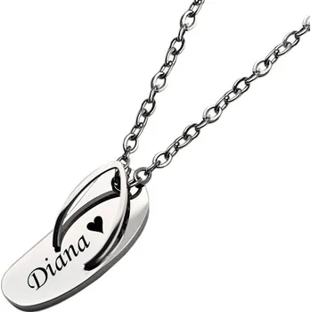 Přívěsek Přívěsek s řetízkem z chirurgické oceli Flip Flop