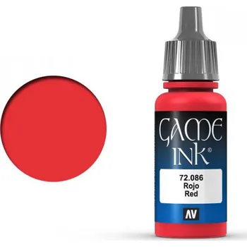 Modelářská barva Vallejo Game Color 72086 Red Ink 18 ml
