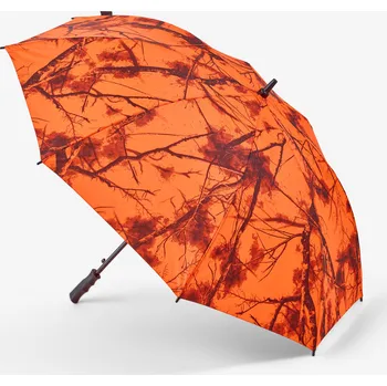 Deštník SOLOGNAC MASKOVACÍ DEŠTNÍK NA LOV ORANŽOVÁ