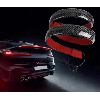 Směrový světlomet Interlook Třetí brzdové světlo pod spoilerem, v zadní části vozu | LED | délka 120 cm | imitace karbonu, samolepicí páska