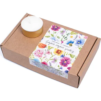 Svíčka VonTree Candle Sada čajových svíček ze sójového vosku - Ylang ylang, geranium a bergamot (6 ks)