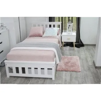 Postel KIK TRADE Dřevěná postel MD 06 více rozměrů Rozměr: 100 x 200 cm, Povrchová úprava: Ořech