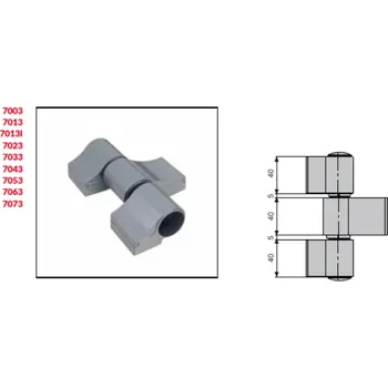 pant FAPIM 3dílný pant Loira stříbrný