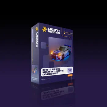 Stavebnice LEGO Light my Bricks Sada světel - LMB 2.0 LEGO Speed Champions 2 Fast 2 Furious Nissan Skyline GT-R (R34) 76917