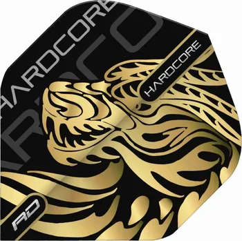 Příslušenství pro šipky Red Dragon Letky Hardcore - Gold Dragon RF6690