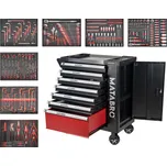 Dílenský vozík s nářadím | 7 zásuvek | 299 ks Matabro MB-TC04