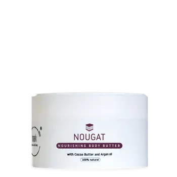 Tělový krém MARK Nougat Přírodní šlehané tělové máslo pro hydrataci a zpevnění pokožky 30 ml