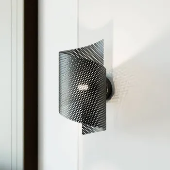 Nástěnné svítidlo EMIBIG LIGHTING Nástěnné světlo Spiral, černé, kov, G9, výška 29 cm - Stříška - výška 2 cm, Ø 8 cm černý 1 x 8 W LED - Doprava zdarma