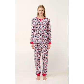 Dámské pyžamo Vamp Dámské bavlněné pyžamo s motivem srdíček 21933