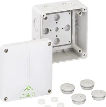 Rozvaděč Rozvodná skříň Polykarbonát Šedá 110 x 110 x 67mm řada Abox-i 060 IP65