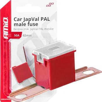 Autopojistky Pojistky JAPVAL PAL samec 62mm 50A AMIO-03429
