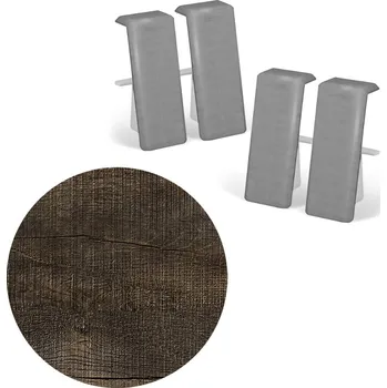 ACARA AP34 spojka k liště TYP 13, PVC Dub antik, 4 ks M13-AMSP034