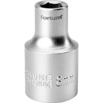 Fortum Hlavice nástrčná 1/2", 8 mm, L 38 mm Dostupné varianty: Nástčná hlavice 1/2" FORTUM 61CrV5 8 mm