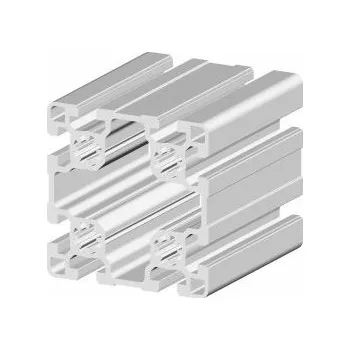 Vzpěra Stříbrná, délka: 3m, Hliník, Eloxovaný 90 x 90 mm