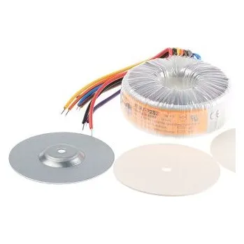 Transformátor Toroidní transformátor, počet výstupů: 2, sekundární napětí: 2 x 18V ac, Kabely, 105 (Dia.) x 42mm