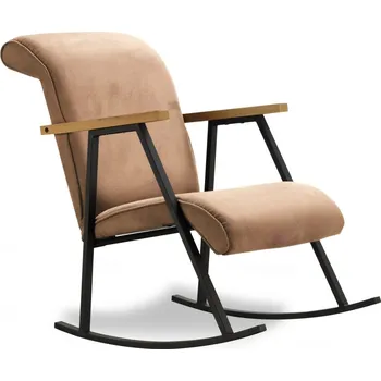 Křeslo Houpací křeslo TREVEN, světle hnědá + vyzvednutí ZDARMA